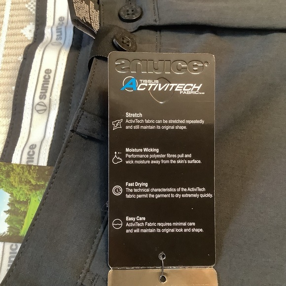 Sunice Shorts Men’s 32 Activitech Golf Moisture Wicking Black - Picture 3 of 10